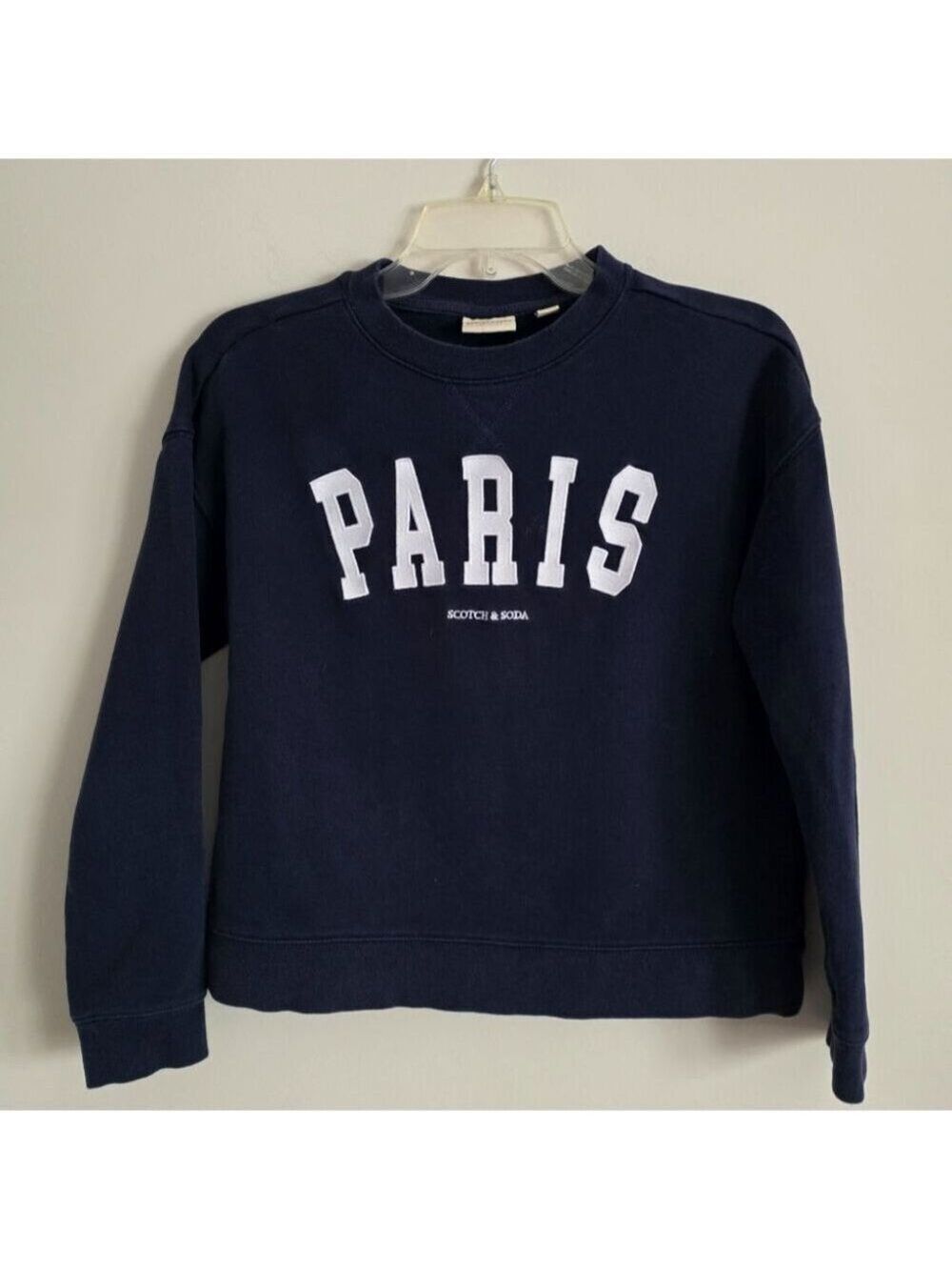 SCOTCH & SODA | Paris crewneck sweatshirt navy Sz XS